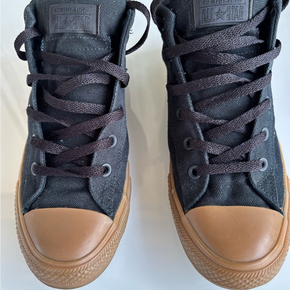 Converse Black and Tan High-Top Sneakers - Picture 5 of 9